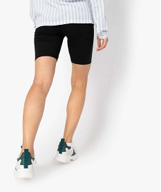 cycliste femme uni contenant du coton bio noir shorts9497901_3