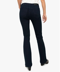 jean femme coupe bootcut avec surpiqures contrastantes bleu pantalons jeans et leggings9500801_3