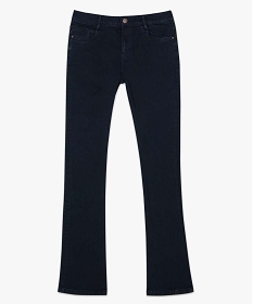 jean femme coupe bootcut avec surpiqures contrastantes bleu pantalons jeans et leggings9500801_4