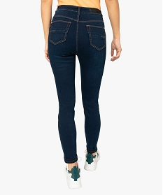 jean femme coupe slim taille haute bleu pantalons jeans et leggings9501201_3