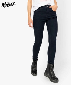 jean femme coupe slim contenant du polyester recycle bleu pantalons jeans et leggings9501601_1