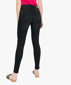 jean femme coupe skinny avec zip en bas de jambe noir pantalons jeans et leggings9501801_3