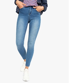 jean femme taille haute coupe skinny en stretch gris pantalons jeans et leggings9502201_1