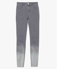 jean femme slim taille haute en coton stretch a bord franc gris pantalons jeans et leggings9503801_4