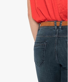 jean femme bootcut taille normale avec ceinture bleu pantalons jeans et leggings9504201_2