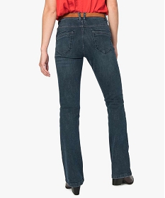 jean femme bootcut taille normale avec ceinture bleu pantalons jeans et leggings9504201_3