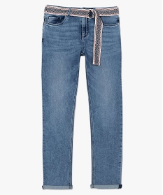 jean femme coupe boyfriend avec ceinture tissee gris pantalons jeans et leggings9504701_4