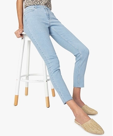 jean femme coupe slim finitions bord-franc bleu pantalons jeans et leggings9504901_1