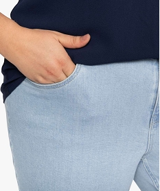 pantalon femme coupe slim longueur 78eme bleu pantalons et jeans9505001_2