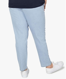 pantalon femme coupe slim longueur 78eme bleu pantalons et jeans9505001_3