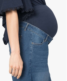 jupe de grossesse en jean coupe droite bleu9505901_2