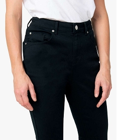 pantalon femme coupe regular en stretch noir pantalons9506501_2