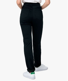 pantalon femme coupe regular en stretch noir pantalons9506501_3