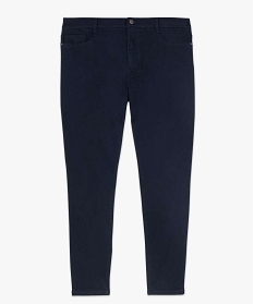 pantalon femme stretch 5 poches uni bleu pantalons et jeans9507701_4