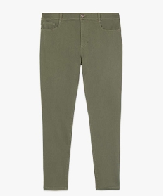 pantalon femme stretch 5 poches uni vert pantalons et jeans9507801_4