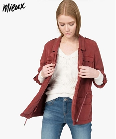 MULE FCF CIJUL BLANC VI VESTE MARRON:40288400092-Lyocell////