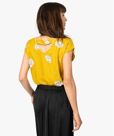 blouse femme fleurie a dos fantaisie et bas elastique imprime9525201_3