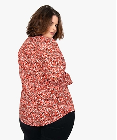 blouse femme grande taille imprimee a manches 34 imprime chemisiers et blouses9526801_3