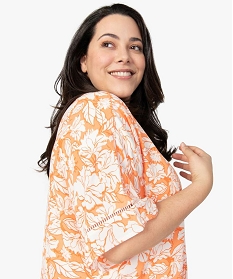chemise femme grande taille forme kimono fluide a fleurs imprime chemisiers et blouses9530601_2