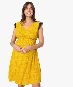 robe de grossesse col v avec dos original imprime9537801_1