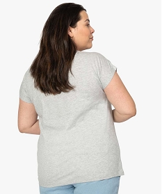 tee-shirt femme a manches courtes a motifs gris9551101_3