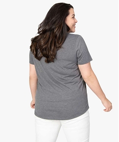 tee-shirt femme grande taille a manches courtes et col rond gris tee shirts tops et debardeurs9561001_3