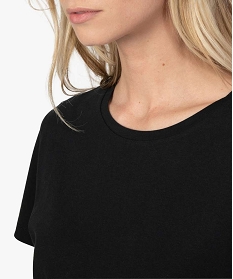 tee-shirt femme a manches courtes avec dos plus long noir t-shirts manches courtes9561701_2