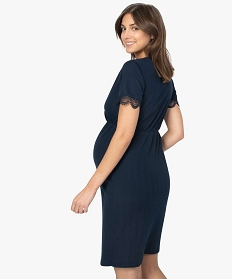 robe de grossesse en maille cotelee extensible bleu robes courtes9574601_3