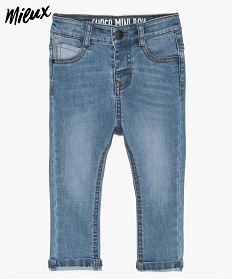 jean bebe garcon coupe slim en polyester recycle bleu jeans9577501_1