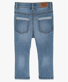 jean bebe garcon coupe slim en polyester recycle bleu jeans9577501_2
