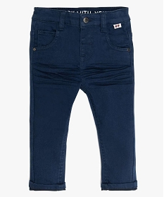 pantalon bebe garcon coton extensible bleu pantalons9578901_1