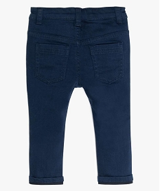 pantalon bebe garcon coton extensible bleu pantalons9578901_2