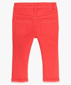 pantalon bebe garcon coton extensible rouge pantalons9579101_2