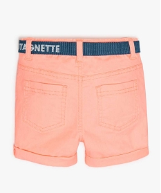 short bebe garcon avec ceinture amovible - lulu castagnette orange9581101_2