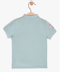 polo bebe garcon imprime - lulu castagnette bleu polos9586801_2