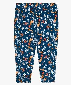 pantalon bebe fille fluide a motif floral imprime pantalons