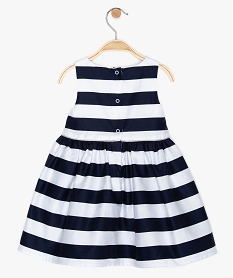 robe bebe fille a larges rayures et lisere paillete imprime robes9600001_4