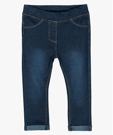 GEMO Jegging à taille réglable bébé fille Bleu