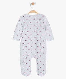 pyjama bebe fille en velours motif cupcakes gris pyjamas velours9610201_2