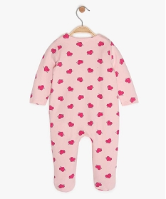 pyjama bebe fille avec motifs coeurs rose pyjamas ouverture devant9610301_2