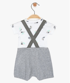 ensemble bebe garcon 2 pieces   salopette et body a manches courtes gris9614601_4