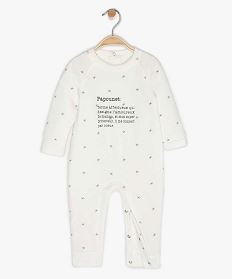 Pyjama Bebe Sans Pieds En Jersey Imprime Etoiles Beige Bebe Gemo