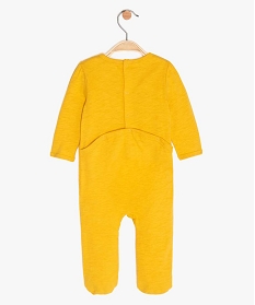 pyjama bebe fille a fermeture dos imprime glace jaune9617601_2