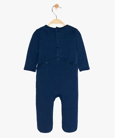 pyjama bebe garcon imprime sur lavant en coton bio bleu9617701_2