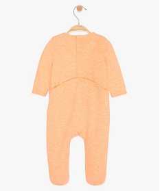 pyjama bebe garcon imprime estival en coton bio orange9617901_2