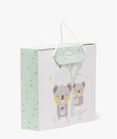 boite cadeau bebe avec motifs pandas en papier carton recycle blanc9622201_3