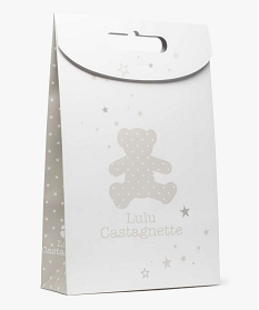 pochette cadeau bebe en papier recycle - lulucastagnette blanc standard accessoires9622401_1
