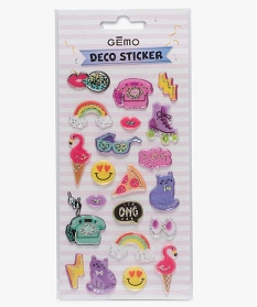 stickers fantaisie (lot de 21 pieces) multicolore autres accessoires fille9631001_1