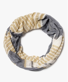 GEMO Foulard garçon snood multiposition à rayures Imprimé