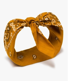 foulard femme bandana avec coton recycle jaune9639001_1